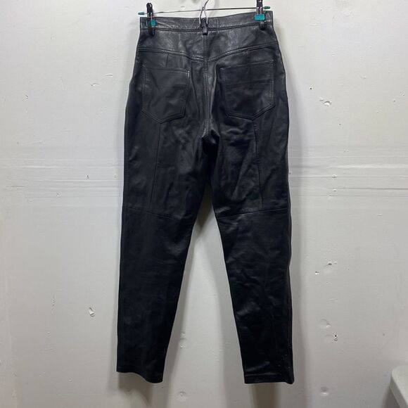 Hugo Buscati Collection Leather Pants Size 6 - Picture 6 of 6